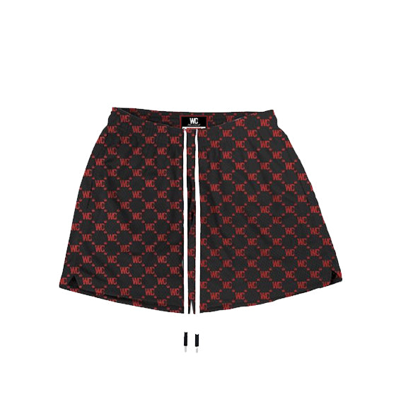 WC GameDay Shorts | Black & Red